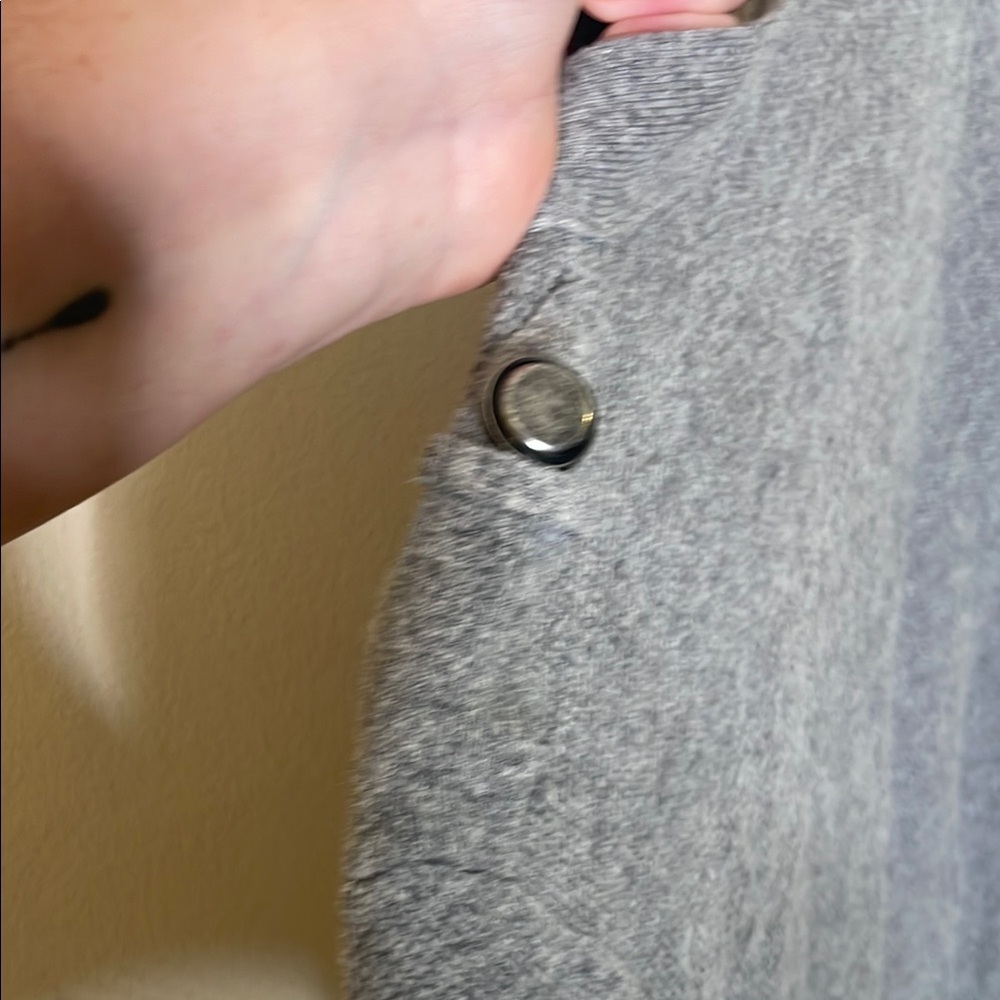 Talbots Light Gray Open-Front Cardigan - Picture 3 of 5